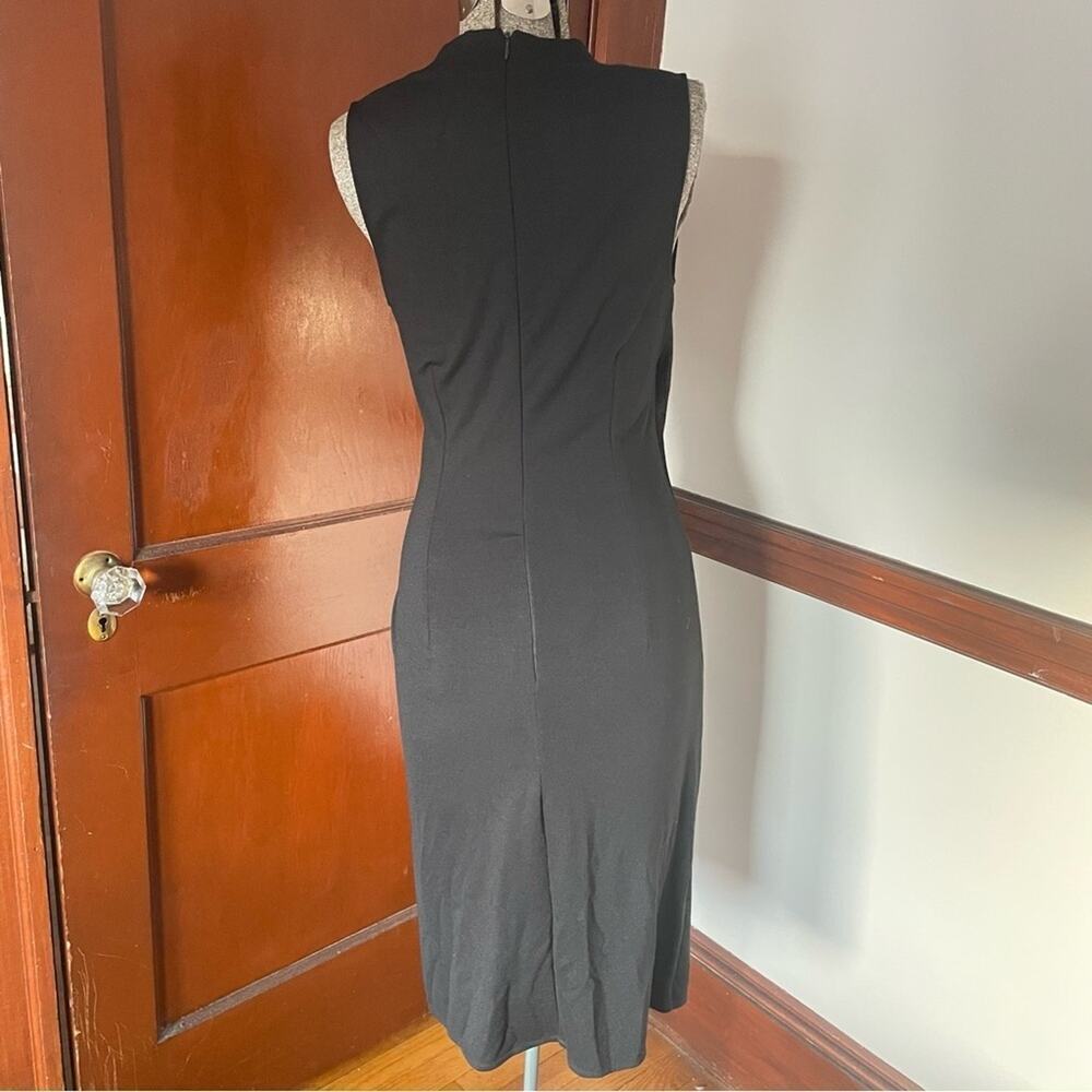Lauren Ralph Lauren Classic Black V-Neck Dress - Picture 2 of 7